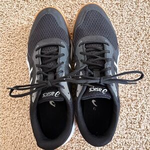 ASICS Men's Black and Gray Athletic Shoes